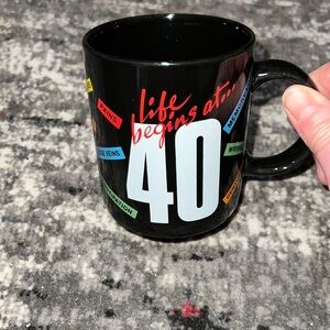 NEW! Happy 40th Birthday Coffee Cup